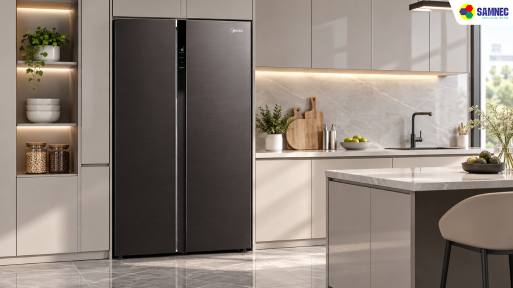 Tủ lạnh Side By Side 555 lít Midea MDRS710FGG28VN