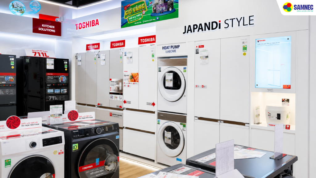 Mua máy giặt Toshiba Japandi T37 chính hãng tại Samnec Hải Phòng