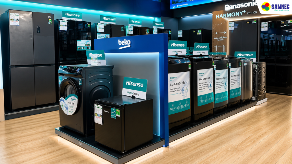 Mua máy giặt tích hợp sấy Hisense chính hãng, có bảo hành tại Samnec