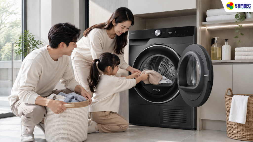 Máy sấy Samsung đáp ứng hoàn hảo nhu cầu của đa dạng khách hàng