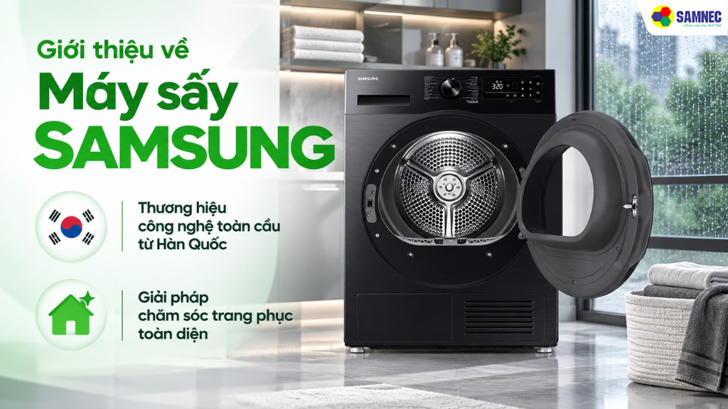 Samsung đã nâng tầm máy sấy quần áo thành giải pháp chăm sóc trang phục toàn diện