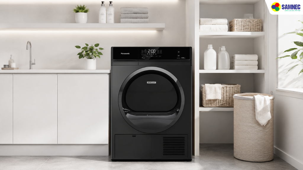 Máy sấy Panasonic NH-EH05JD1BV sở hữu thiết kế màu đen tối giản