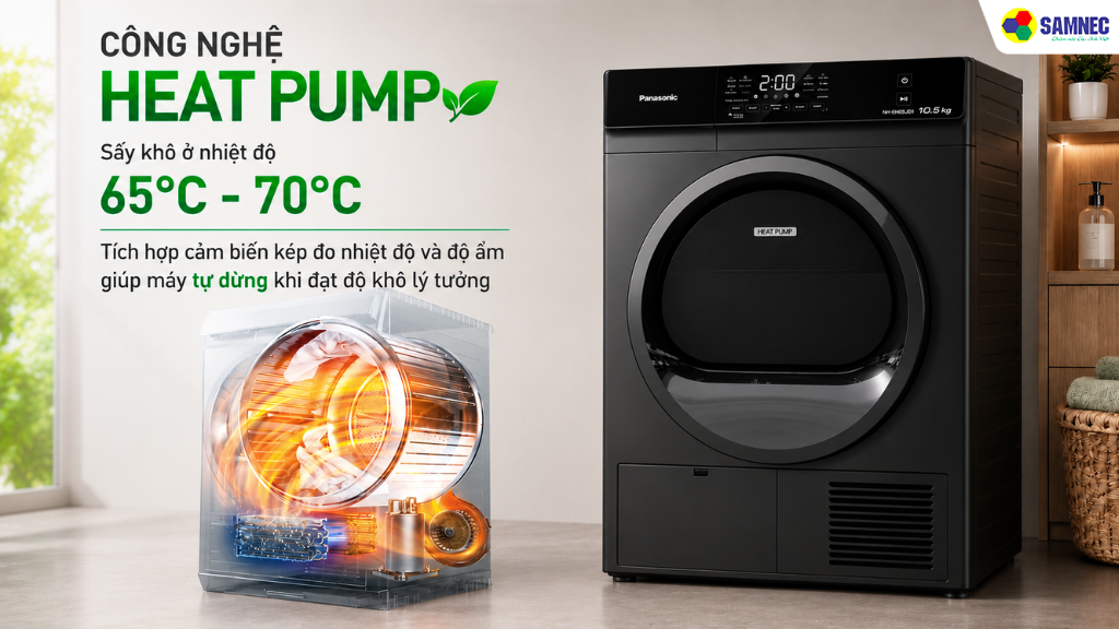Công nghệ sấy Heat Pump sấy khô ở nhiệt độ 65°C - 70°C