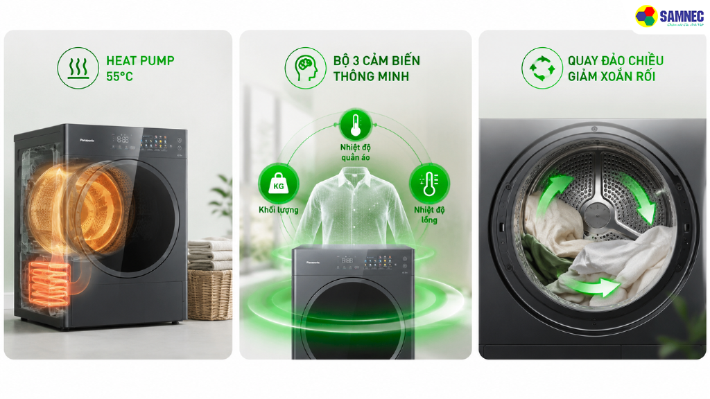 Công nghệ sấy Heat Pump ở mức nhiệt 55°C an toàn