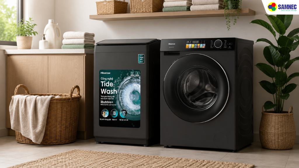 Thiết kế nổi bật của các sản phẩm trong top máy giặt Hisense