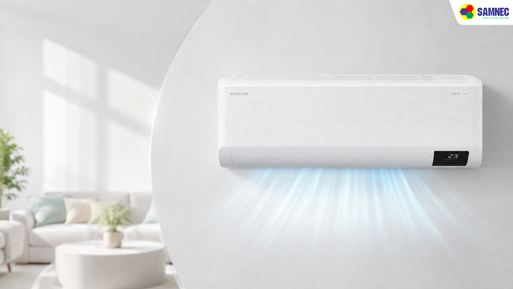 Các dòng điều hòa thương hiệu Samsung đều sở hữu thiết kế tối giản, hiện đại
