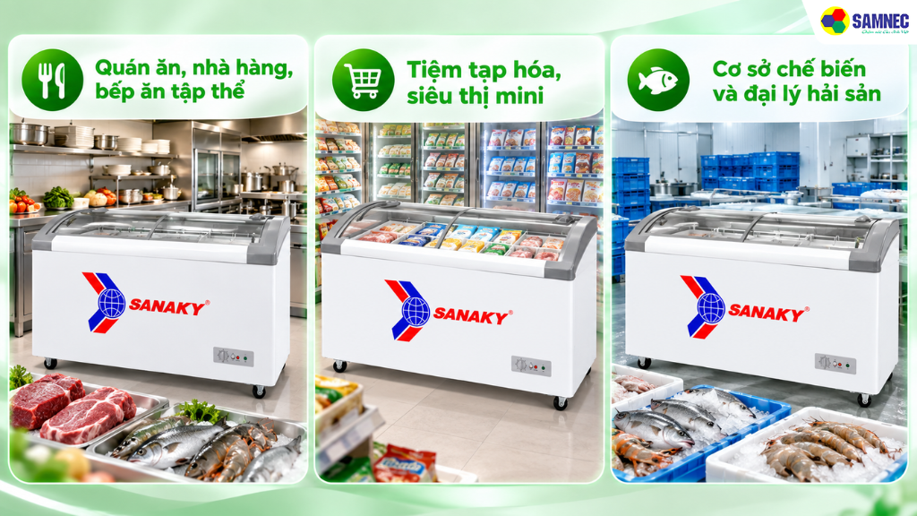 Tủ đông Sanaky 500 lít phù hợp với đa dạng khách hàng