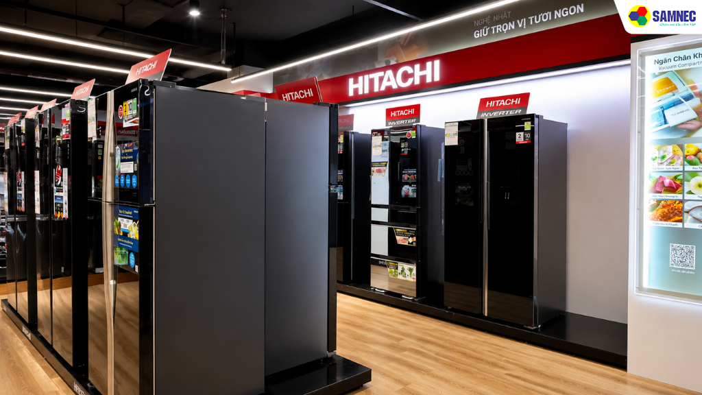 Mua tủ lạnh Multidoor Hitachi lấy nước ngoài chính hãng tại Samnec