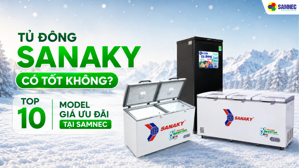 Tủ đông Sanaky có tốt không? Top 10 sản phẩm đáng mua tại Samnec