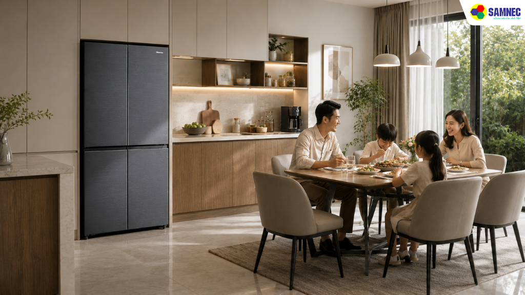 Tủ lạnh 4 cánh Hisense chắc chắn là lựa chọn hoàn hảo
