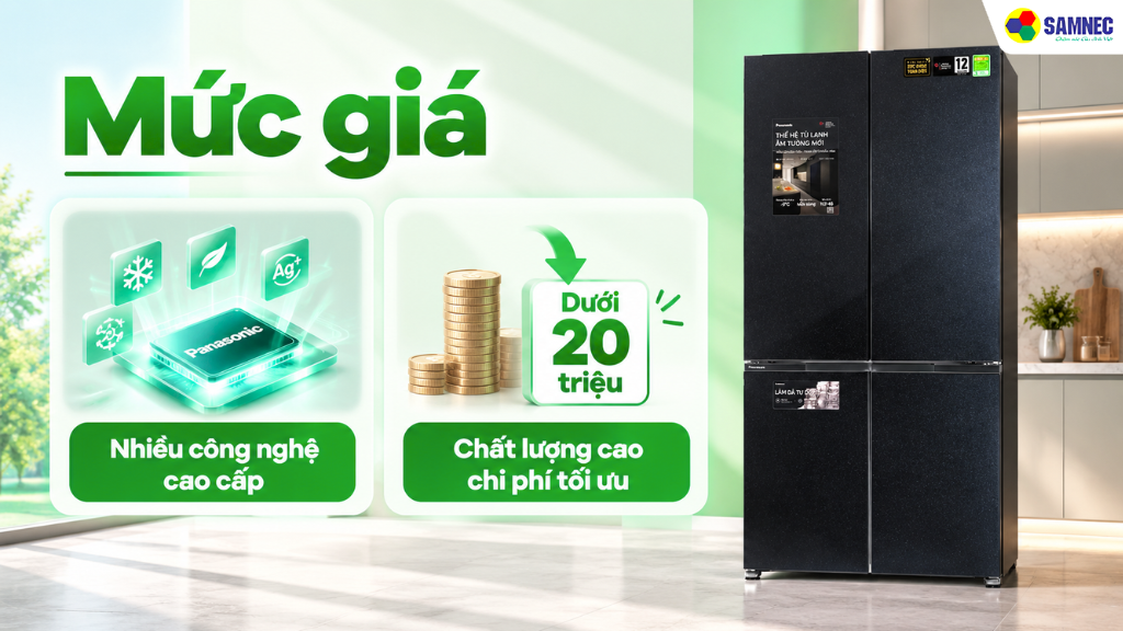 Mức giá vô cùng ưu đãi cho dòng tủ lạnh 4 cánh