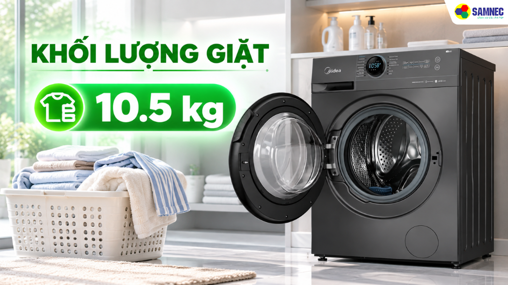 Máy giặt cửa trước Midea MF200W105