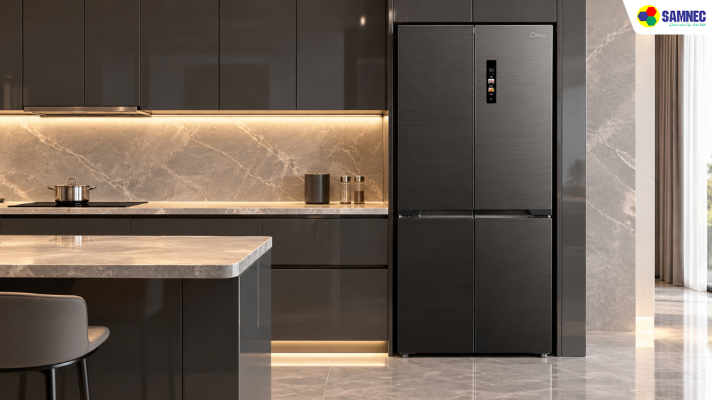 Tủ lạnh Multi Door 407 lít Midea MDRF550FGG28VN