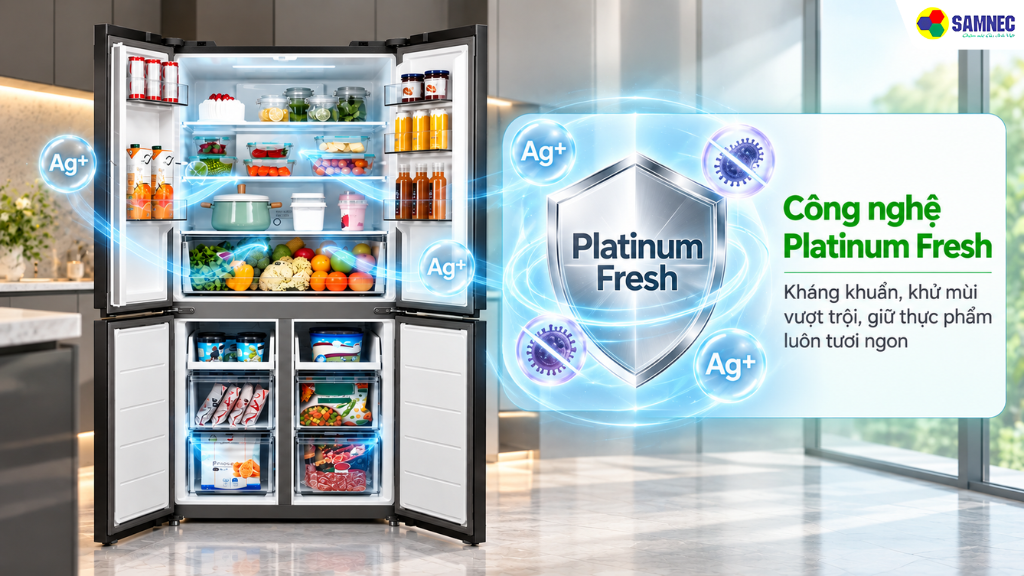 Tủ lạnh Multi Door 407 lít Midea