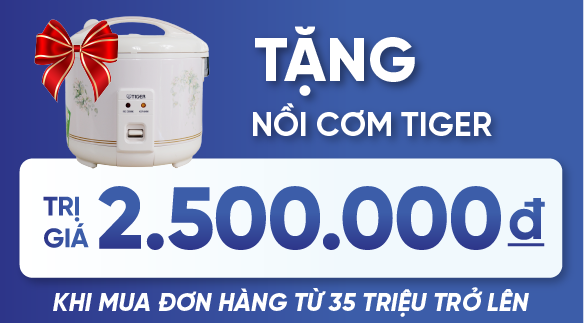 Tặng nồi cơm điện Tiger