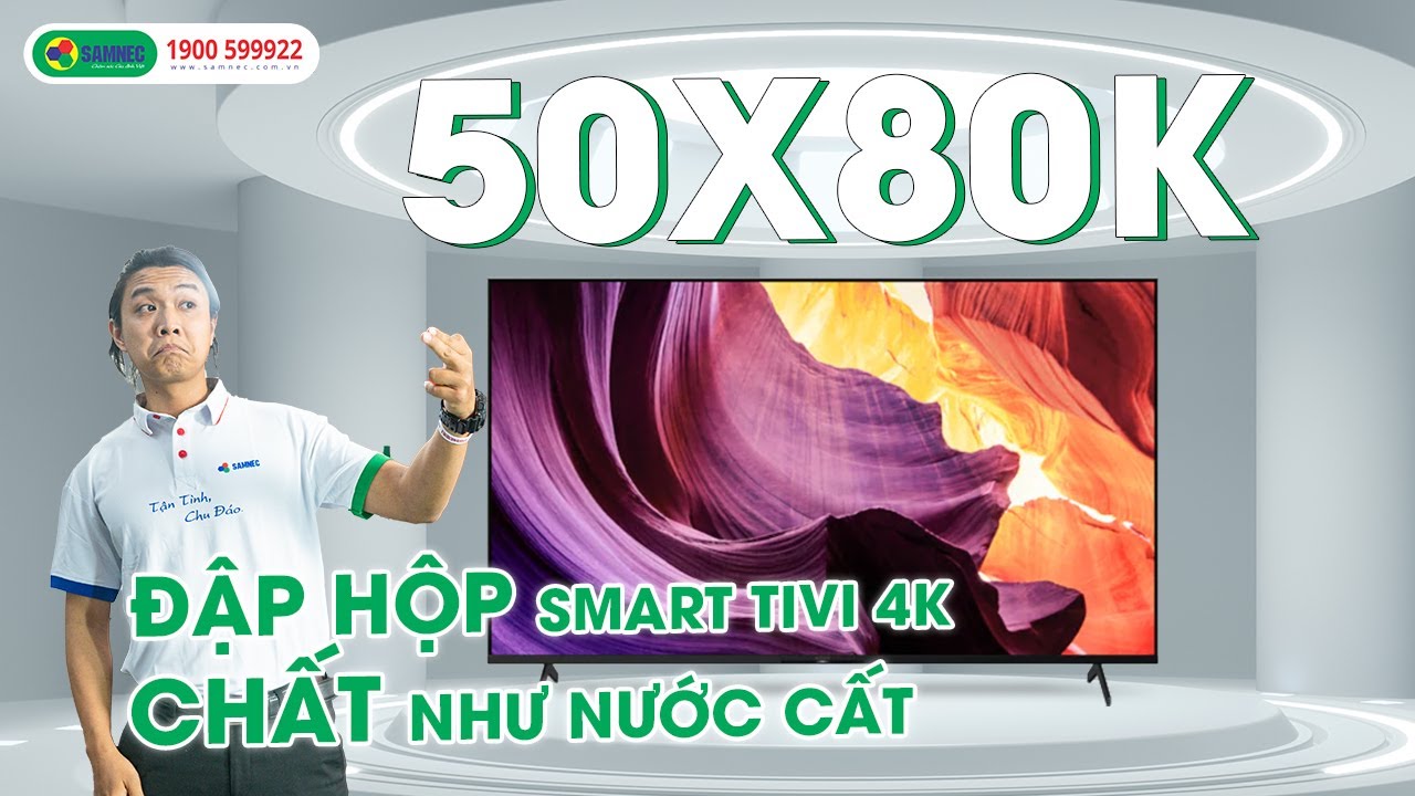 Google Tivi Sony Bravia 4K 50 inch KD-50X80K