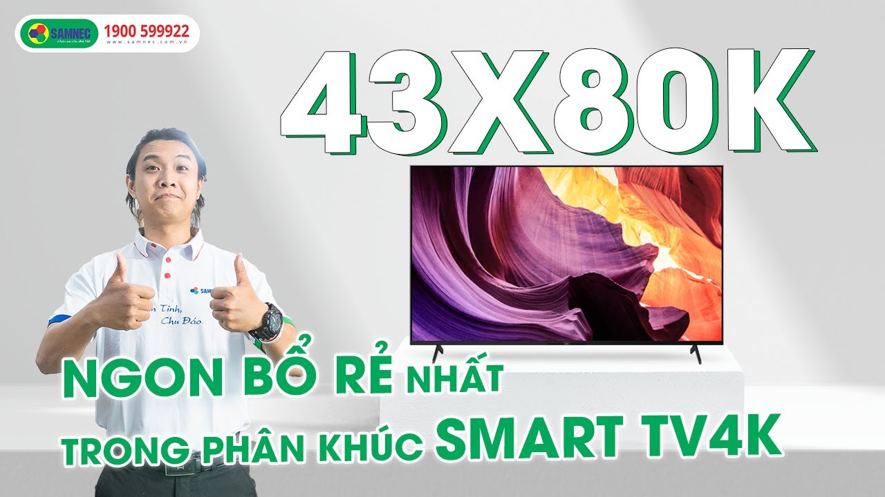 Google Tivi Sony Bravia 4K 43 inch KD-43X80K