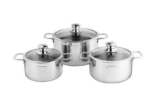 Bộ nồi Inox 3 lớp đáy liền Elmich Trimax 2105OL classic size 16,20,24cm  TẠM HẾT HÀNG
