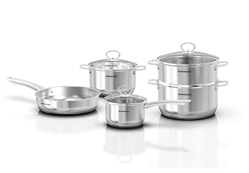 Bộ nồi chảo Inox Sunhouse SHG991