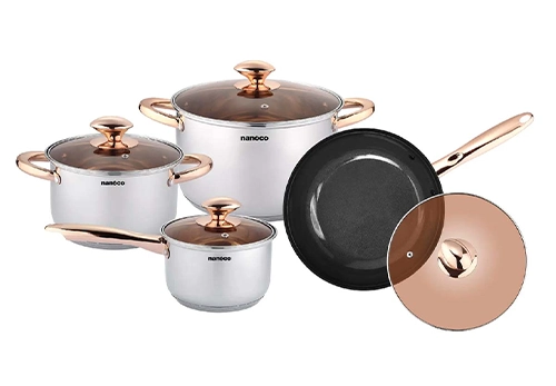 Bộ nồi chảo Nanoco NCWS850