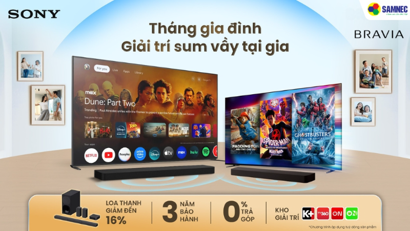 Hè Rộn Rã Sắm Tivi Sony Nhận Kho Giải Trí Cực Đã