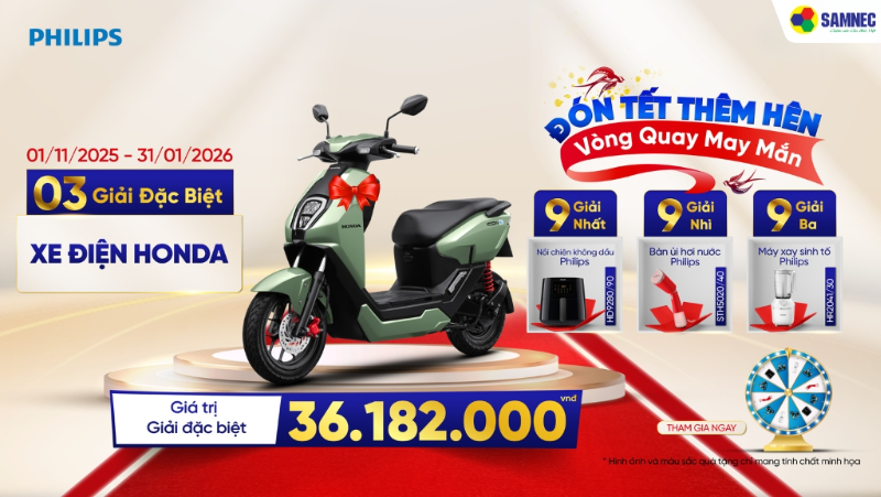 Đến Samnec Đón Tết Thêm Hên - Vòng Quay May Mắn Cùng Philips