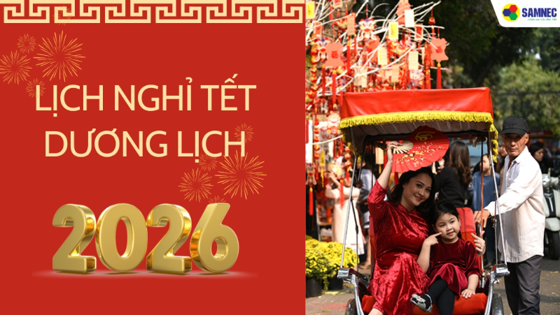 Chính thức: Lịch nghỉ Tết Dương lịch 2026 4 ngày