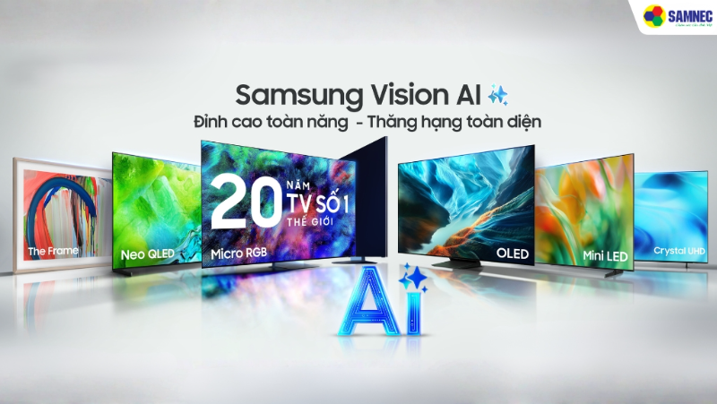 Samsung AI TV 2026 mở rộng danh mục AI TV với “Trợ lý Vision AI đa nhiệm” hiện đã có mặt tại Việt Nam