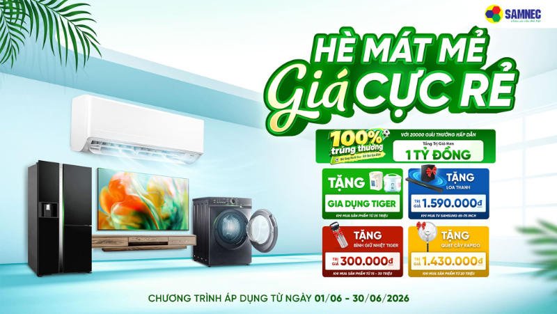 Chào Tháng 6: Hè Mát Mẻ - Giá Cực Rẻ