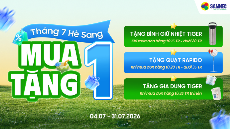 Mua 1 Tặng 1 - Tặng quạt cây Rapido khi mua đơn hàng có giá trị từ 20.000.000VNĐ đến dưới 35.000.000 VNĐ