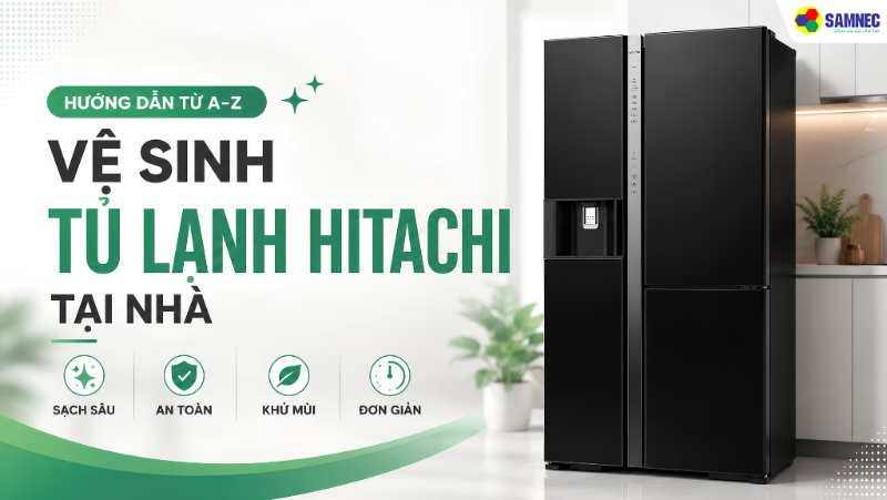 Vệ Sinh Tủ Lạnh Hitachi Tại Nhà: Hướng Dẫn Từ A-Z
