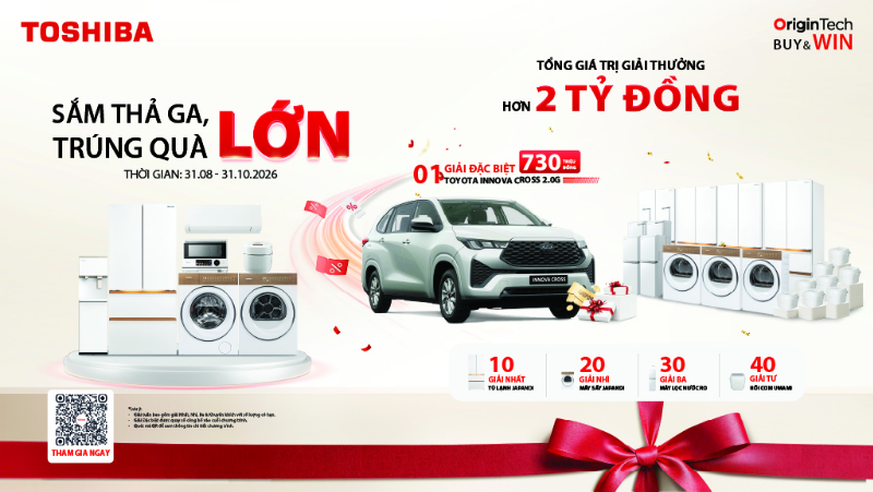 Toshiba Brand Day - Sắm Thả Ga, Trúng Quà Lớn