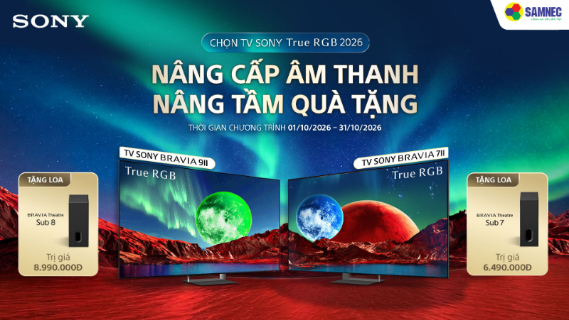 Chọn Sony True RGB, Nâng Cấp Âm Thanh Nâng Tầm Quà Tặng