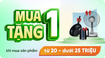 Mua 1 tặng 1 từ 20 - dưới 25 triệu