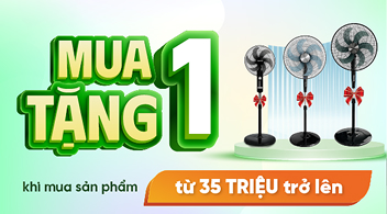 Mua 1 tặng 1 từ 35 triệu trở lên