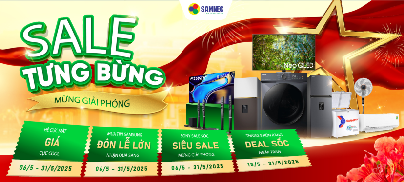 Sale tưng bừng mừng giải phóng